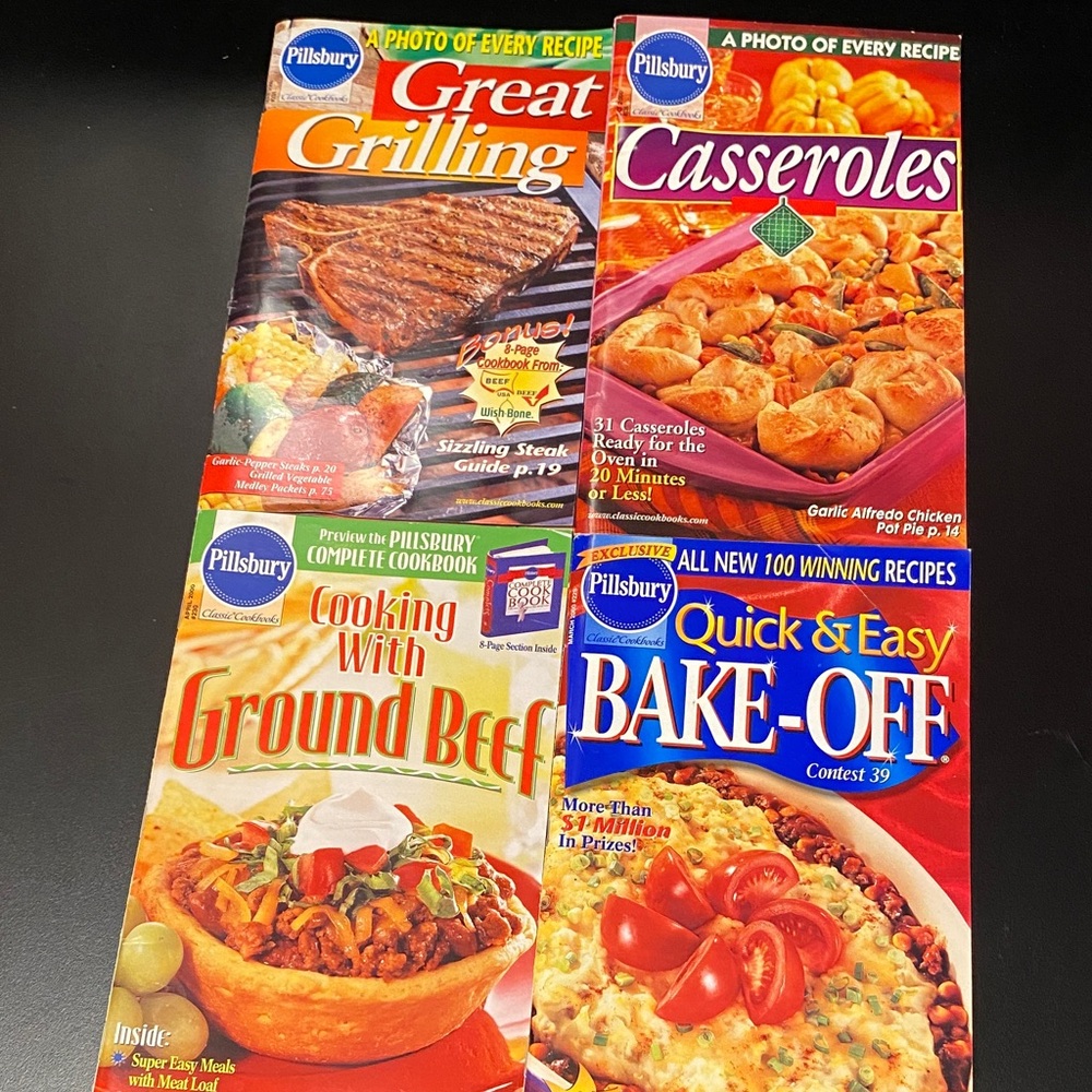 Pillsbury cookbook magazine four piece set from 2000